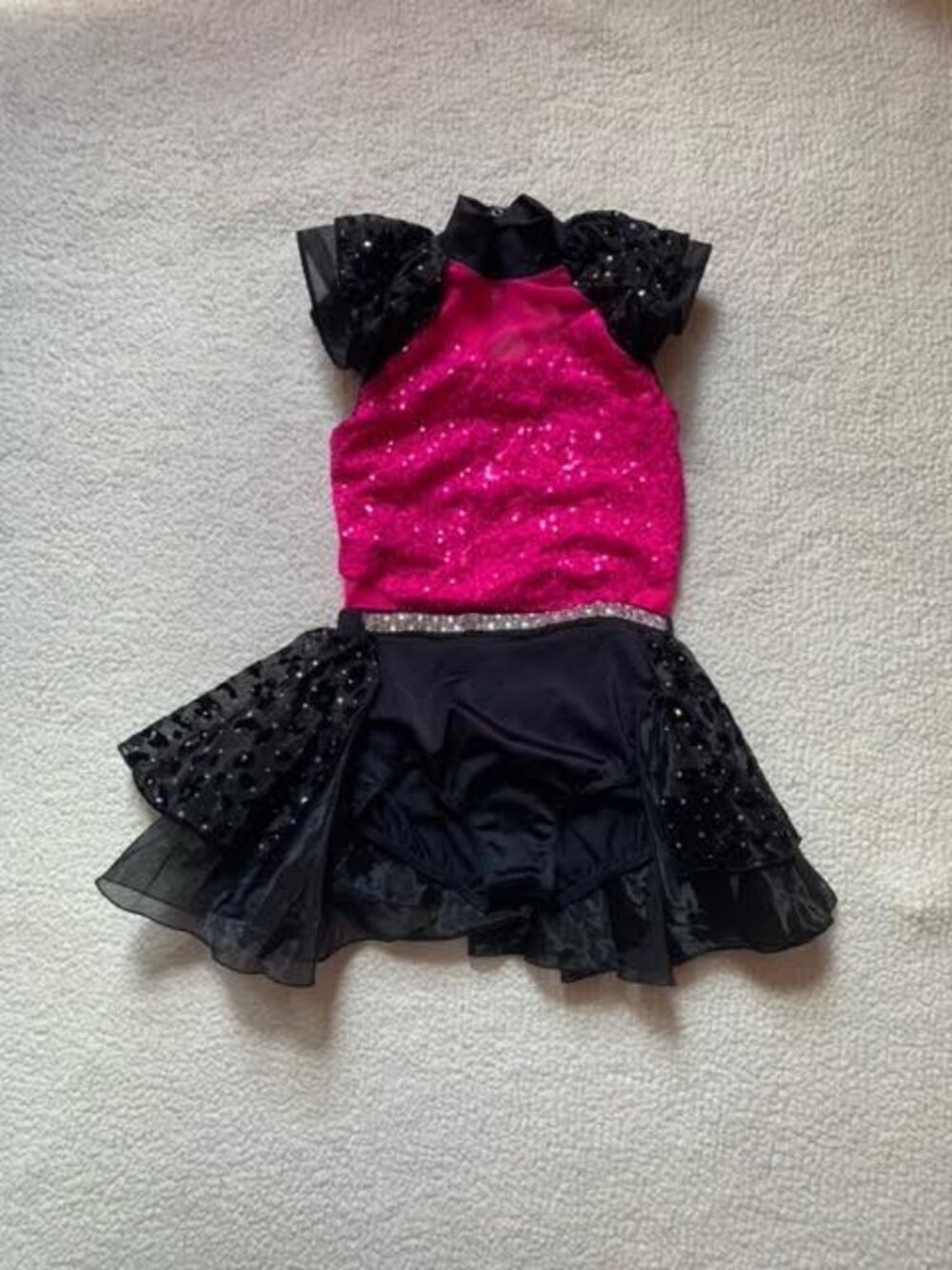 Pink and Black One-Piece Fun Sparkly Costume